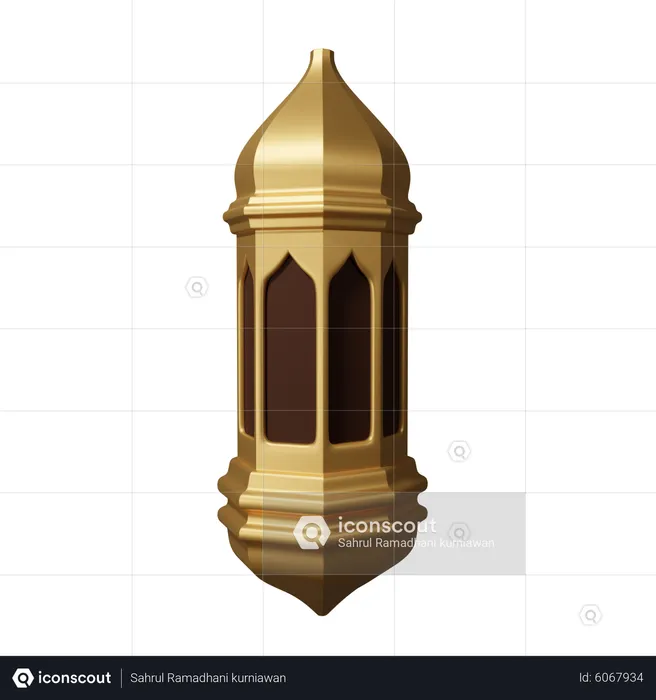 Islamic Lantern  3D Icon