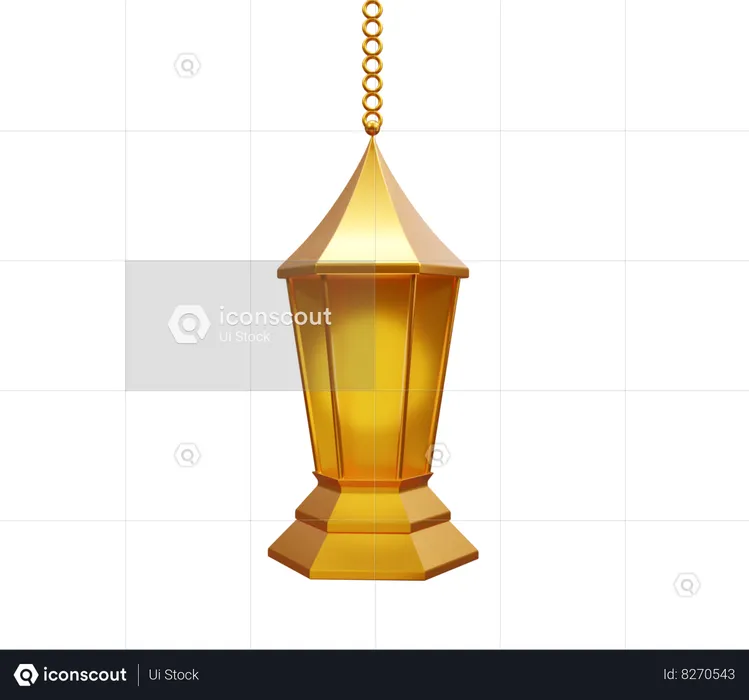 Islamic Lantern  3D Icon