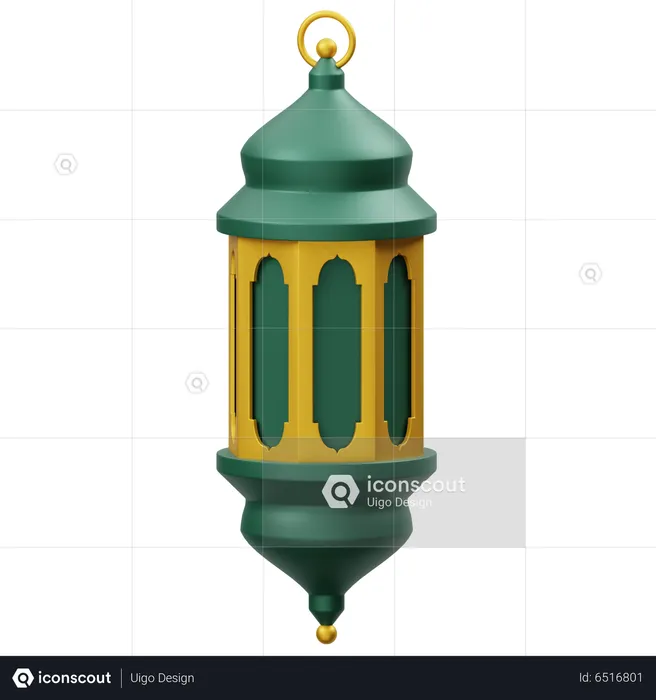 Islamic Lantern  3D Icon