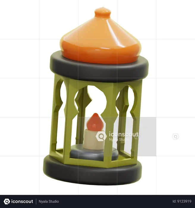 Islamic Lantern  3D Icon