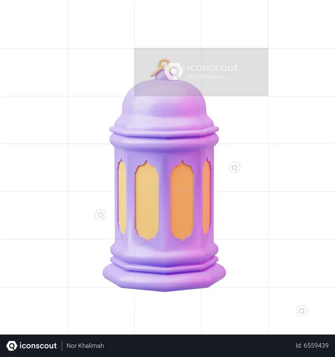 Islamic Lantern  3D Icon