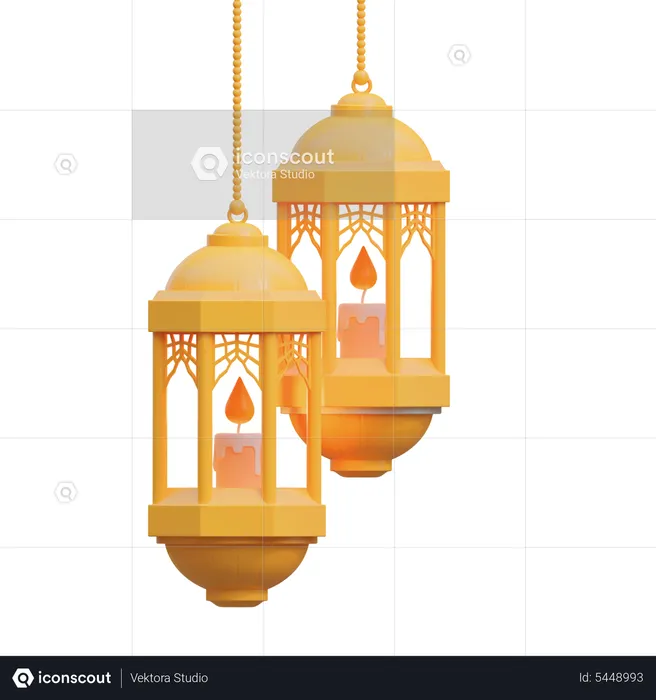 Islamic Lantern  3D Icon