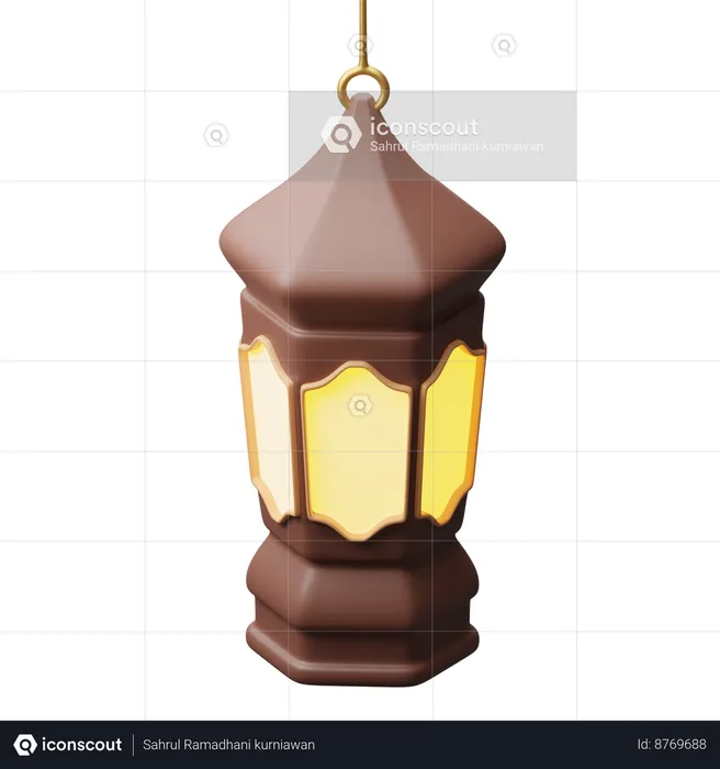 Islamic Lantern  3D Icon