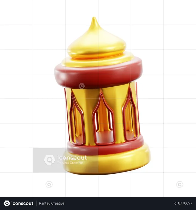 Islamic Lantern  3D Icon