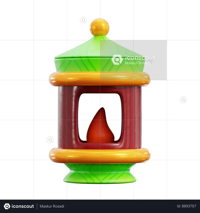 Islamic lantern  3D Icon