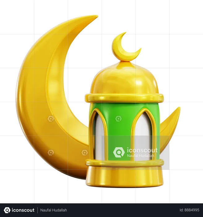 Islamic Lantern  3D Icon