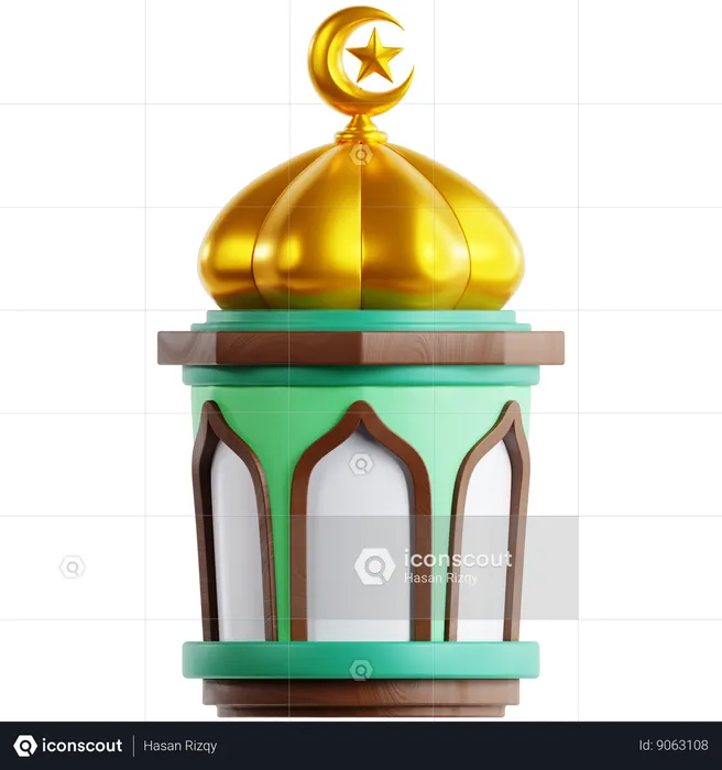 Islamic Lantern  3D Icon