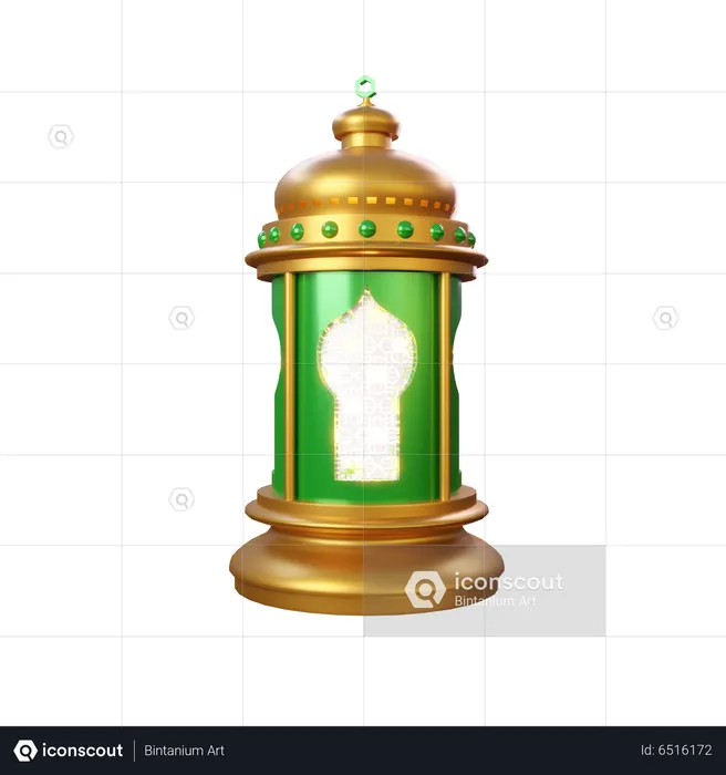 Islamic Lantern  3D Icon