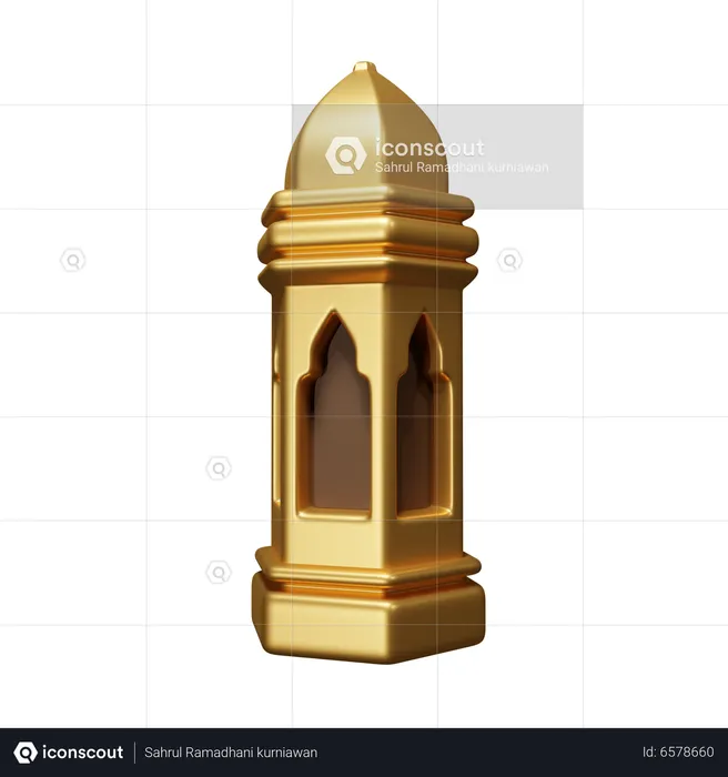 Islamic Lantern  3D Icon