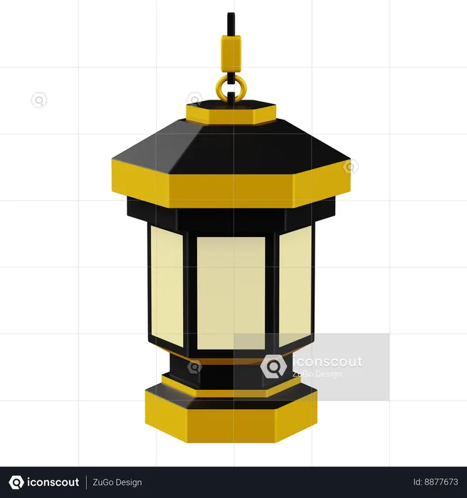 Islamic Lantern  3D Icon