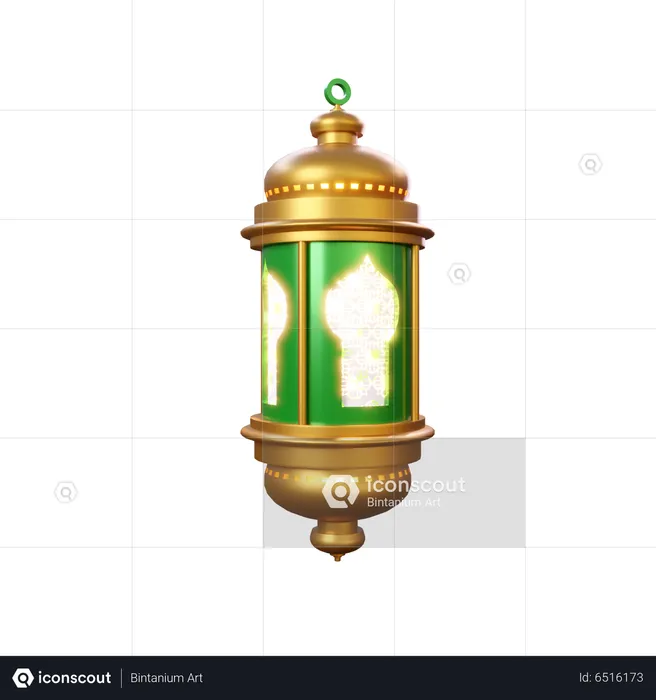 Islamic Lantern  3D Icon