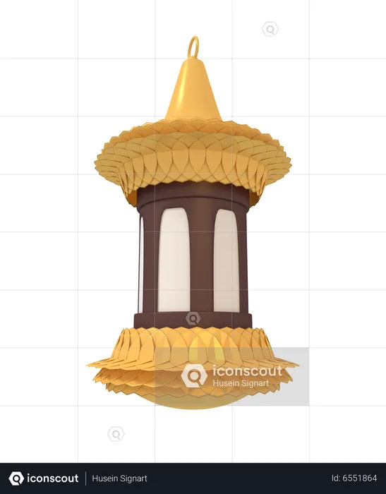 Islamic Lantern  3D Icon