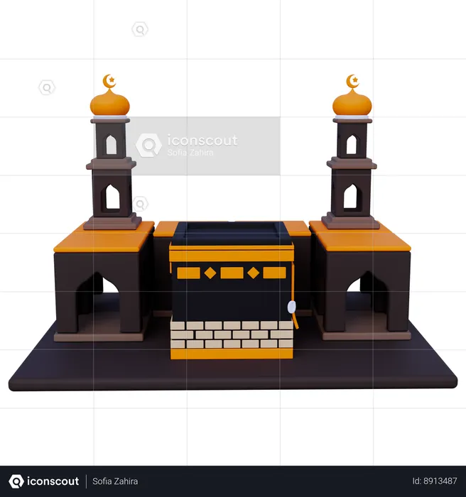 Islamic Makkah  3D Icon