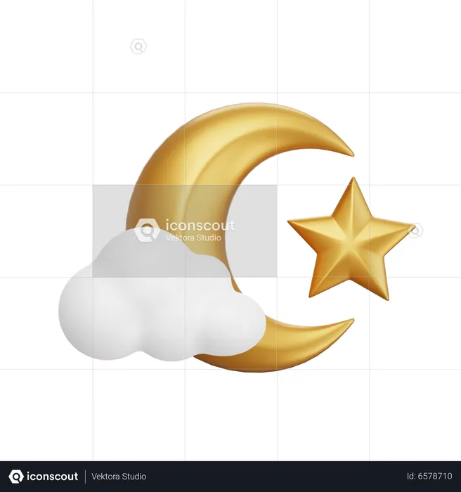 Islamic Month Icon  3D Icon