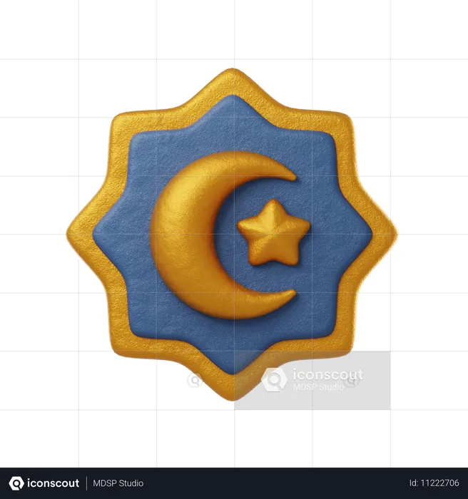 イスラムの装飾  3D Icon