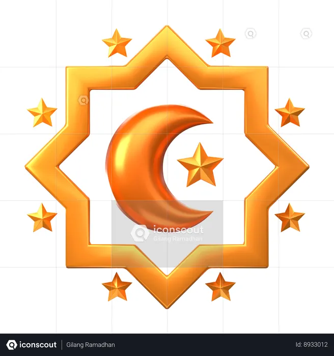 Islamic Ornament  3D Icon