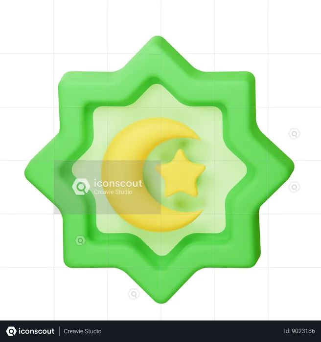 Islamic Ornament  3D Icon