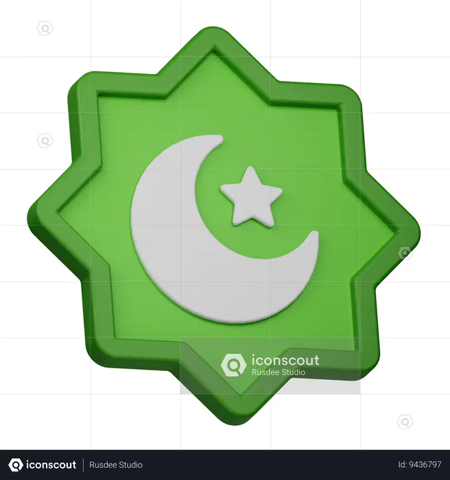 Islamic Ornament  3D Icon