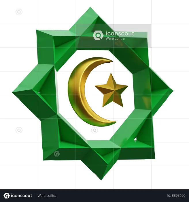 Islamic Pattern  3D Icon