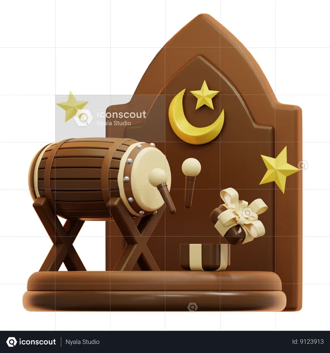 Islamic Podium  3D Icon