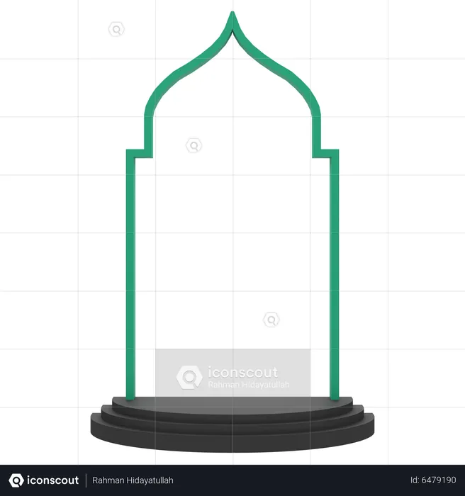 Islamic Podium  3D Icon