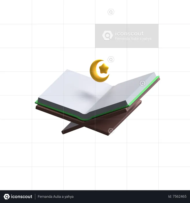 Islamic Quran Open  3D Icon
