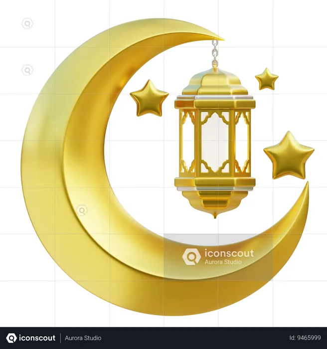 Islamic Ramadan Elements  3D Icon