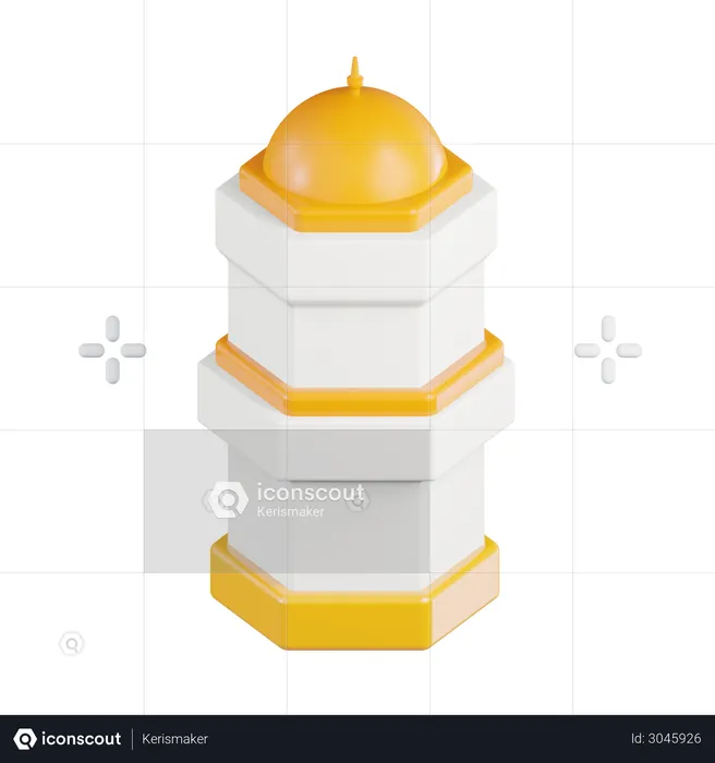 Islamic Tower  3D Icon