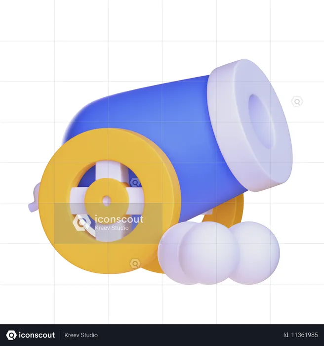 Islamische Kanone  3D Icon