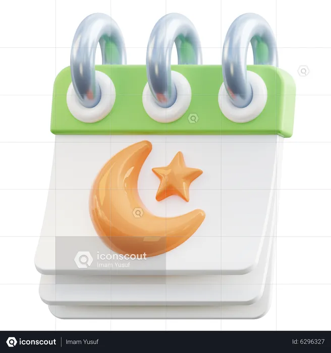 Islamischer Kalender  3D Icon