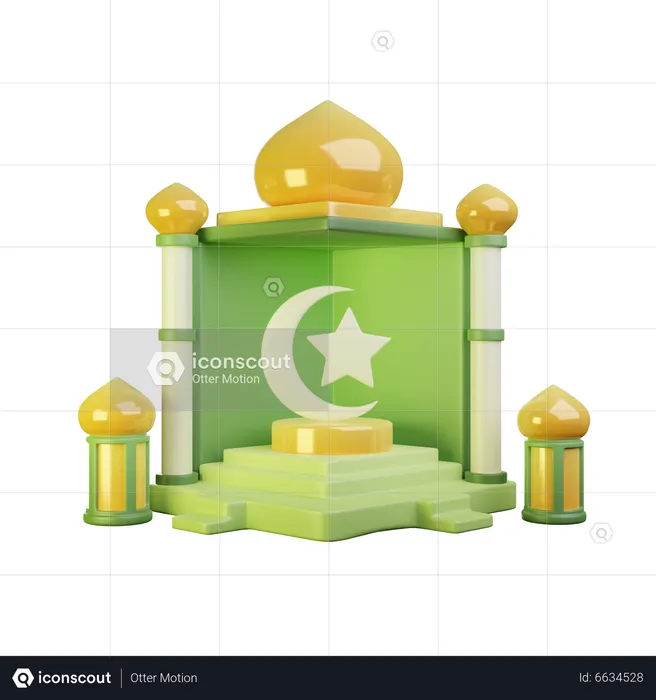 Islamisches podium  3D Icon