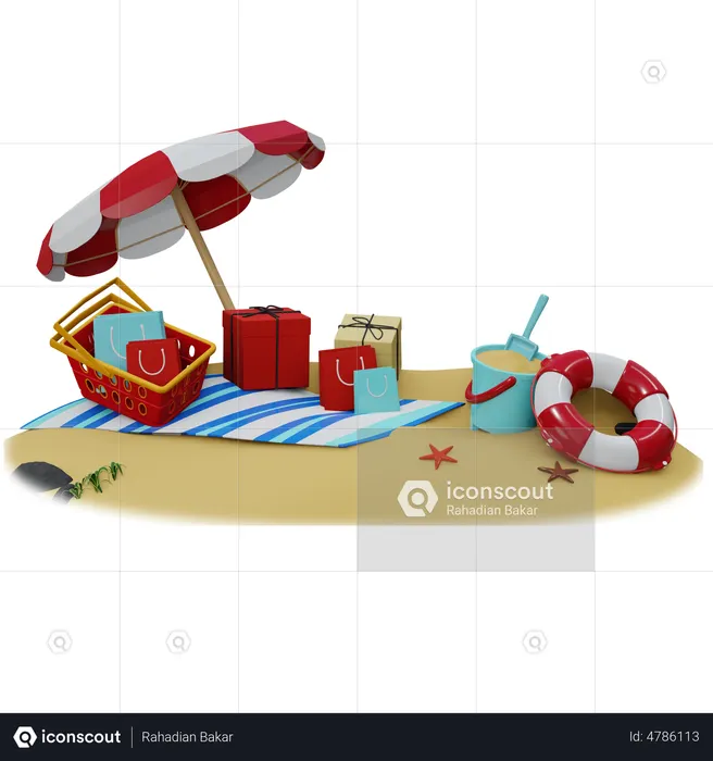 Island  3D Icon
