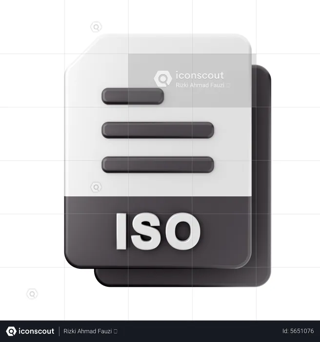 ISO-Datei  3D Icon