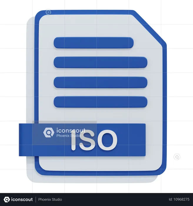 Iso 파일  3D Icon