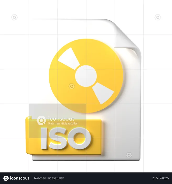 ISO File  3D Icon