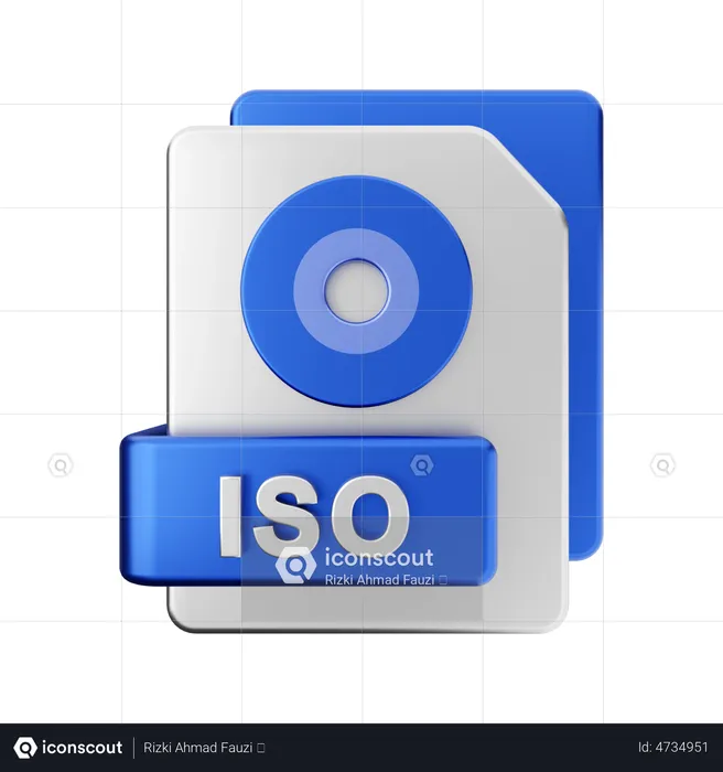 ISO File  3D Illustration