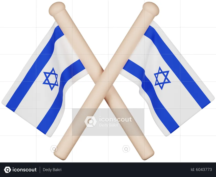 Israel Flag Flag 3D Icon