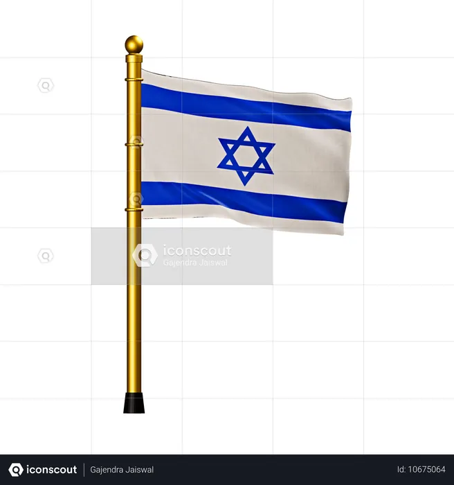 Israel-Flagge Flag 3D Icon