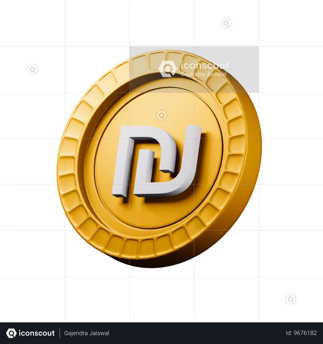 Novo shekel israelense  3D Icon