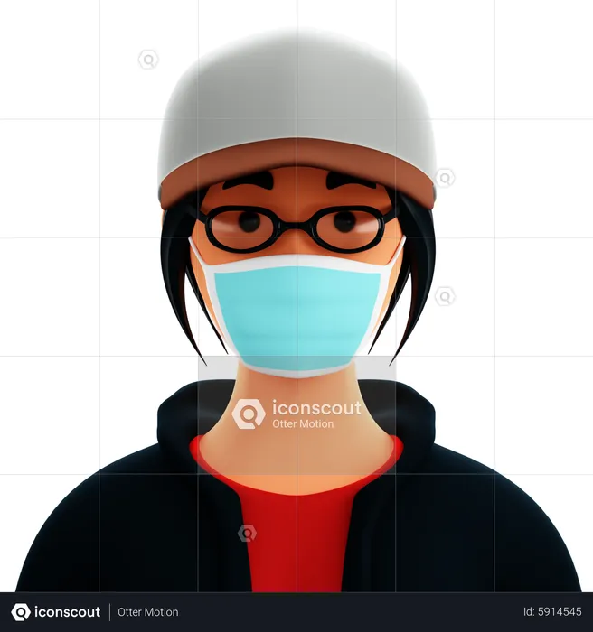 It Worker Female  3D Icon