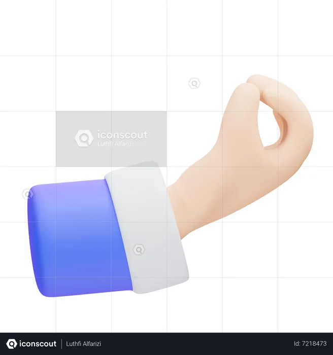 Italian Hand Gesture  3D Icon