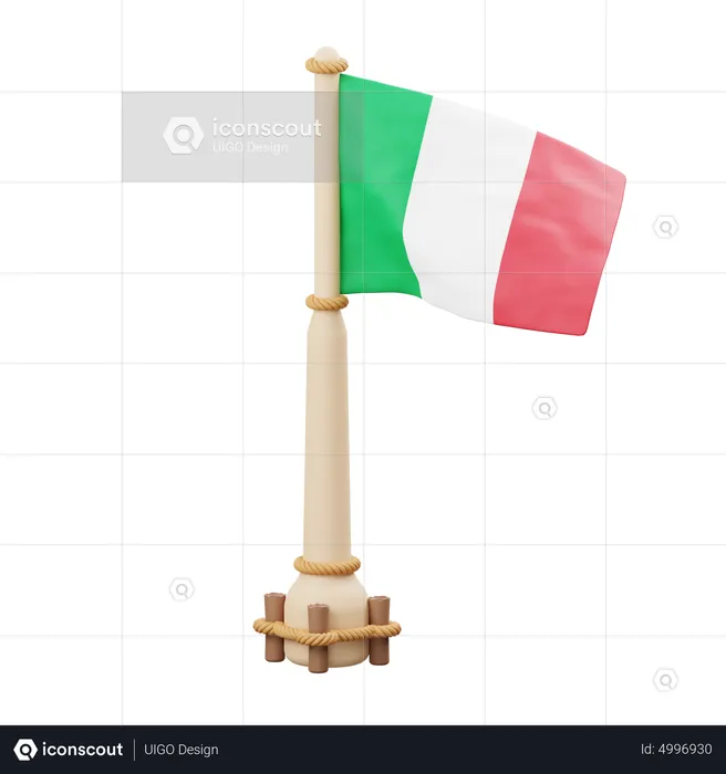 Italy Flag  3D Icon