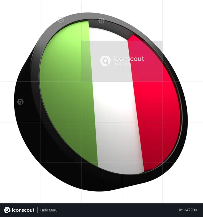 Italy Flag Flag 3D Flag