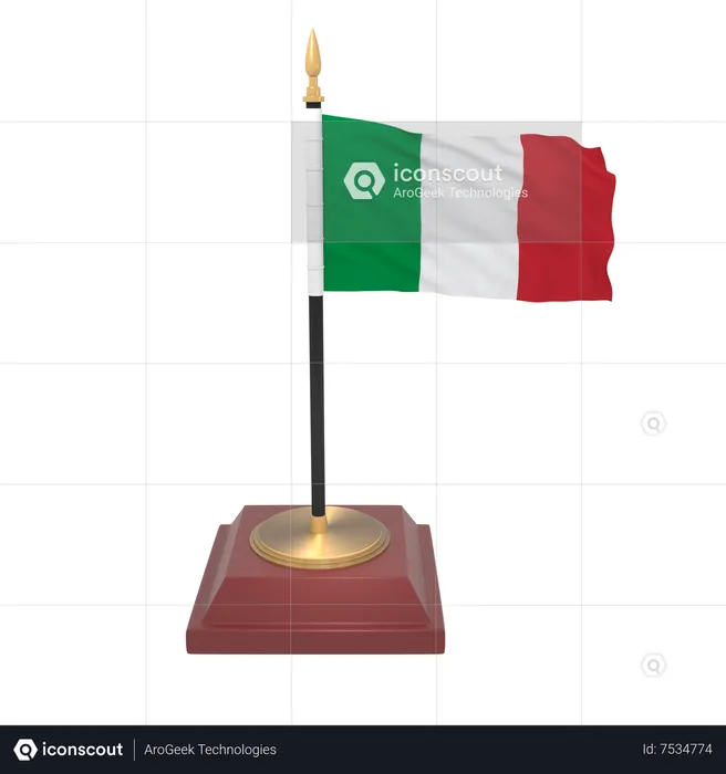 Italy flag Flag 3D Icon