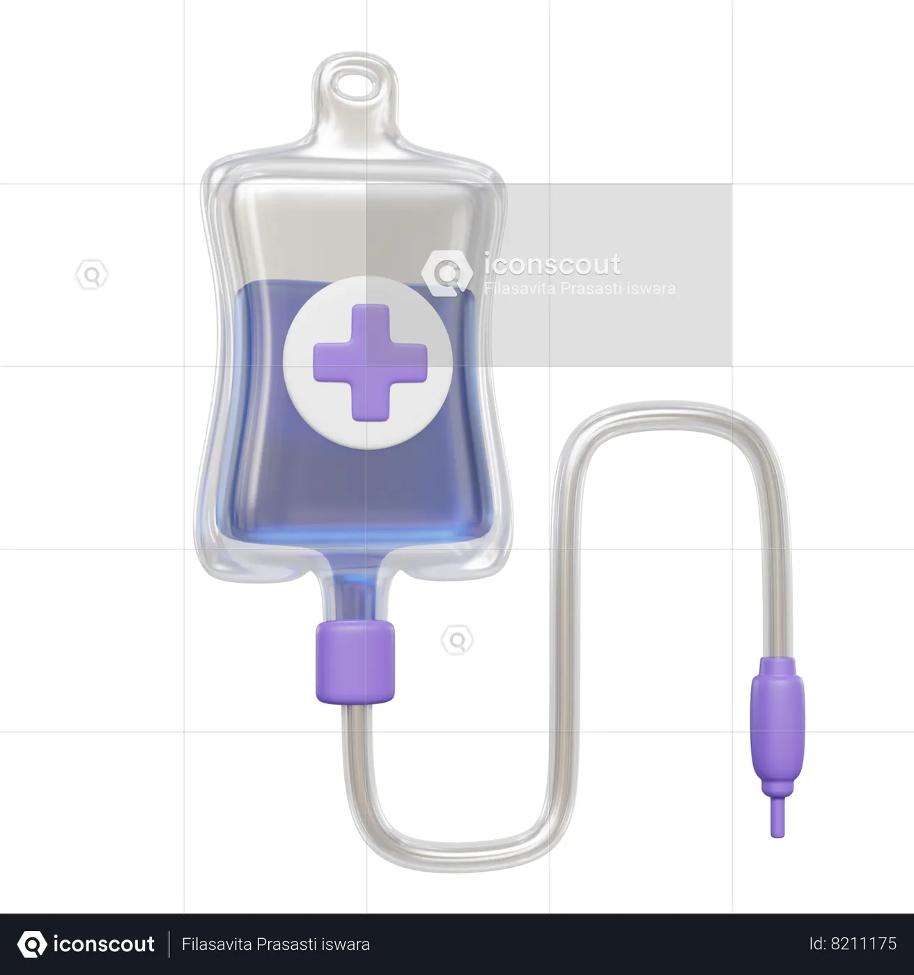 Iv Drip 3D Icon download in PNG, OBJ or Blend format