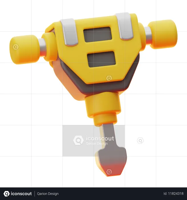 Jack Hammer  3D Icon
