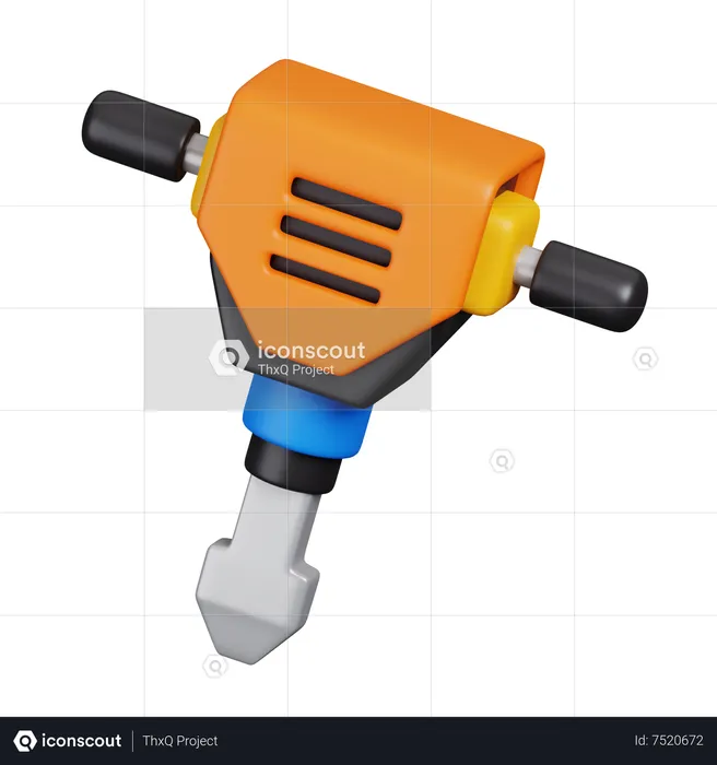 Jack Hammer  3D Icon