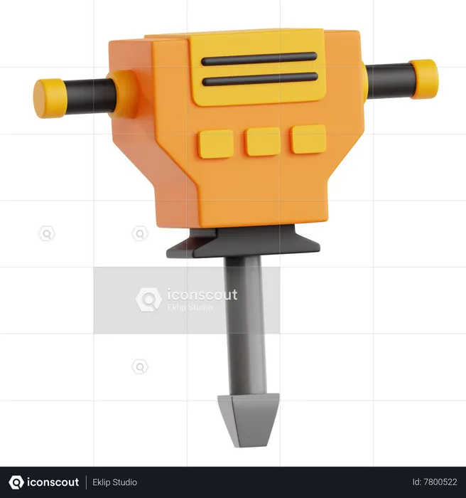 Jack Hammer  3D Icon