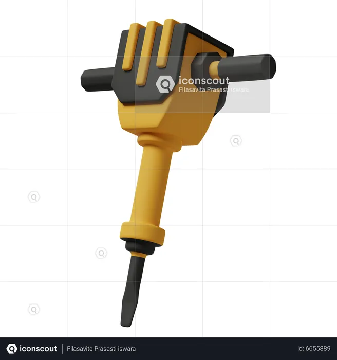 Jack Hammer  3D Icon