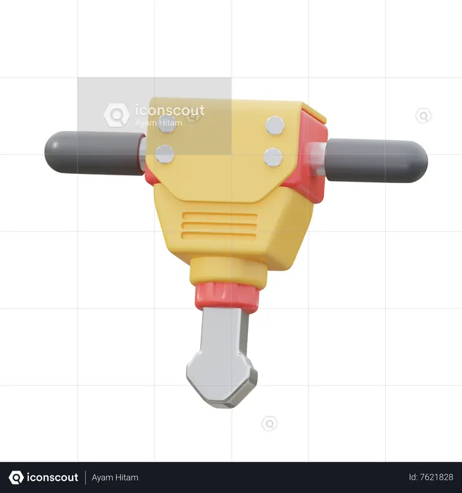 Jack Hammer  3D Icon